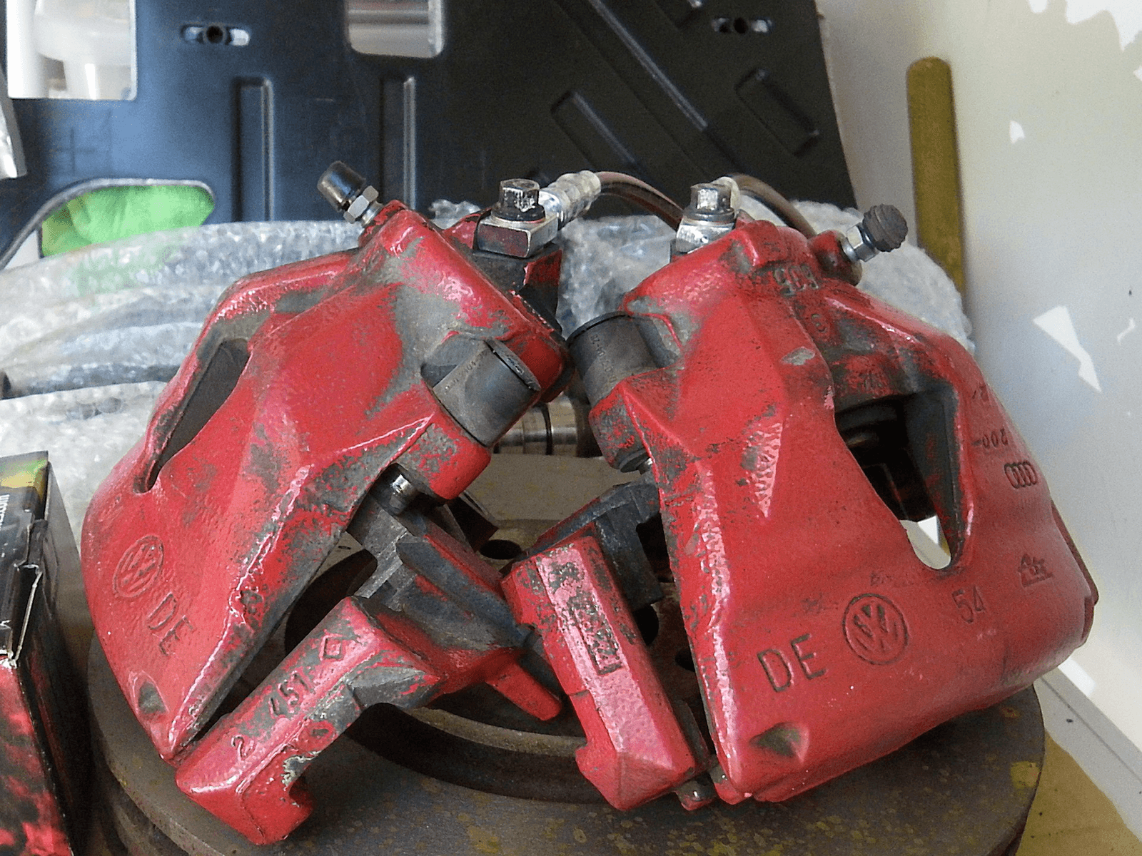 McLaren carbon ceramic brake parts photographed for KICKBACK support content